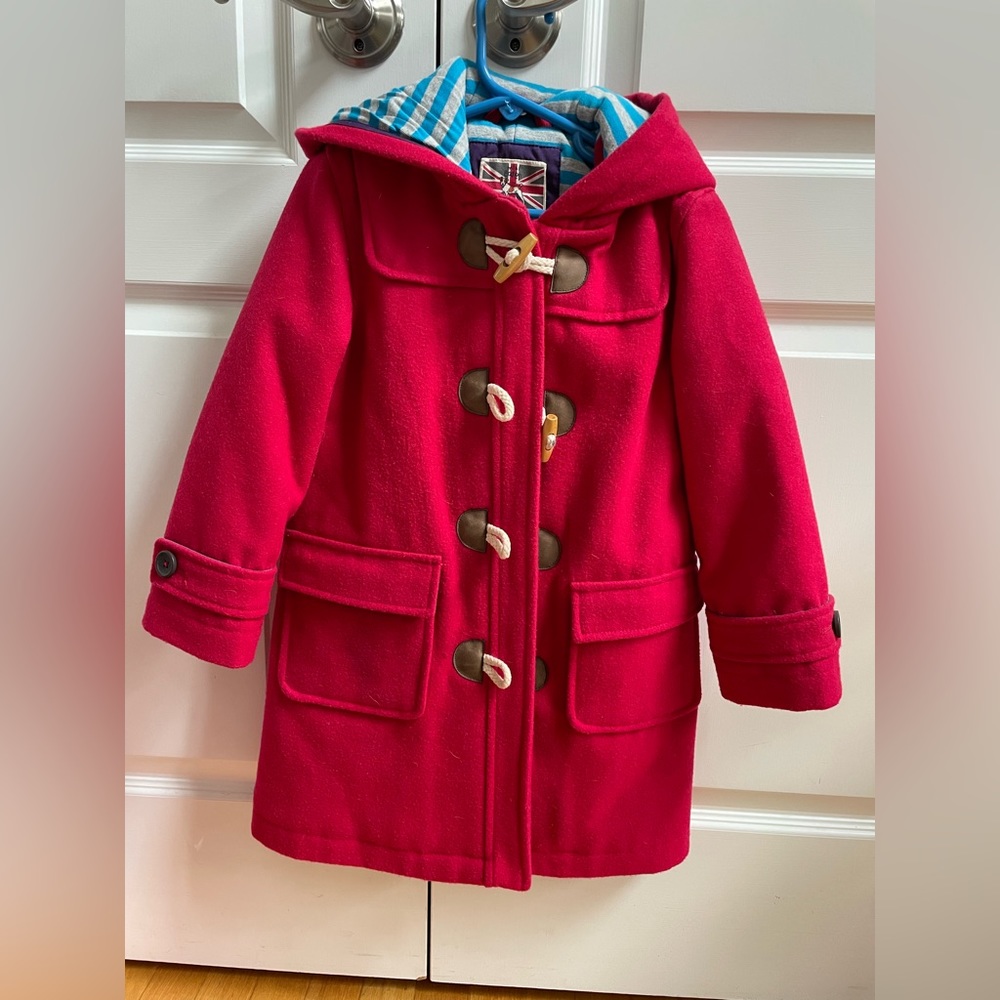 Mini boden girls pea coat size 4-5. Worn 2 times